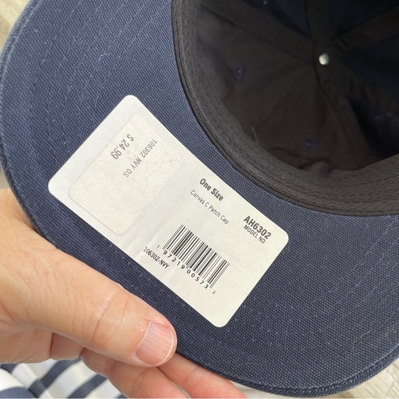 Carhartt Dark Blue Force Canvas C Patch Cap Hat NWT - Picture 4 of 6